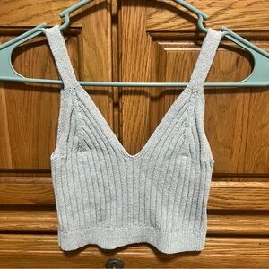 Aerie Light Gray Knit Top